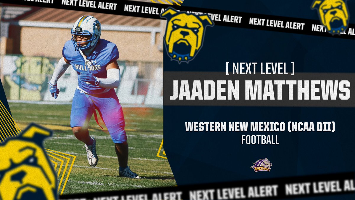 🏈 NEXT LEVEL: Jaaden Matthews Joins Western New Mexico Program

🔗 ahcbulldogs.com/sports/fball/2…