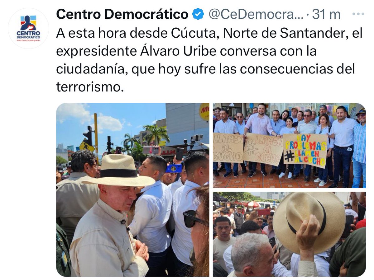 DanielMonroyH's tweet photo. Colocan una bomba y horas después aparece el uribismo haciendo política… Saquen sus conclusiones. https://t.co/PPaCAkAC5h