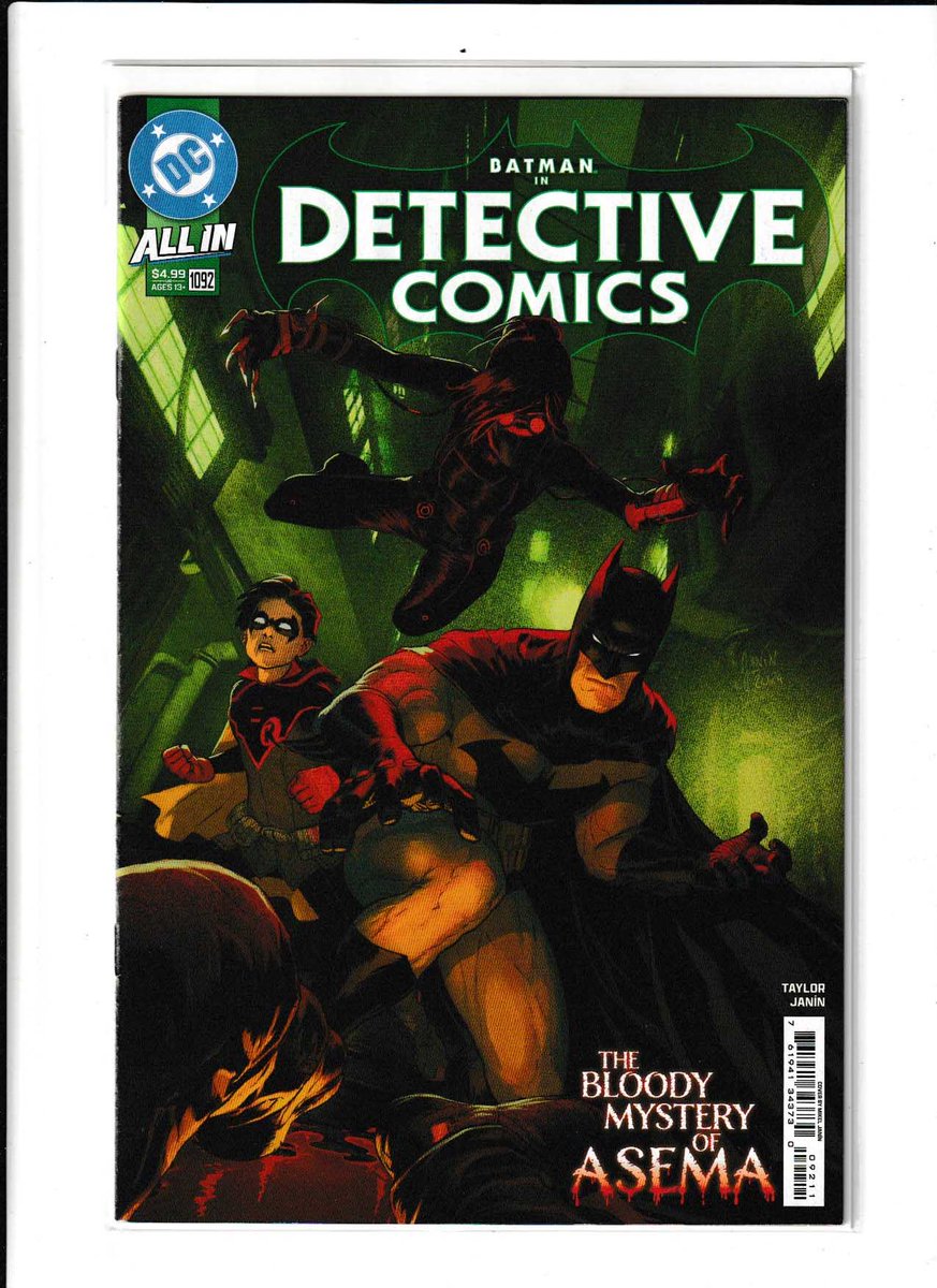 MakeMyComicRare's tweet photo. #DetectiveComics #1092 (2024) #MikelJanín Artist, #TomTaylor Writer, 1st Full Appearance of #Asema "Mercy of the Father, Part 3" The streets of Gotham run red with blood — blood that the mysterious villain known only as Asema has taken quite an interest in. Who is this scalpel-?ngered creature collecting the plasma of young men, and what is Asema's connection to Bruce Wayne? https://t.co/VPqZssKZRS @rarecomicbooks Website Link In Bio Page If Applicable. SAVE ON SHIPPING COST - NOW AVAILABLE FOR LOCAL PICK UP IN DELTONA, FLORIDA #RareComicBooks #KeyComicBooks #DCU #DCComics #DCUniverse #KeyComic #comicbooks