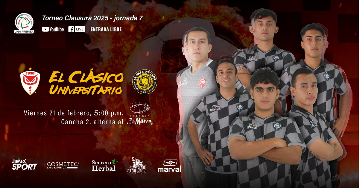 Tecos Futbol Club (@fctecos) on Twitter photo Estamos listos para afrontar el Clásico Universitario ante <a href="/LeonesNegrosCF/">Leones Negros de la UdeG</a> en la @ligapremier_MX y contamos con tu apoyo.
Afición y equipo, ¡vamos juntos por la victoria! 🦉🔥⚽️ Estamos listos para afrontar el Clásico Universitario ante <a href="/LeonesNegrosCF/">Leones Negros de la UdeG</a> en la @ligapremier_MX y contamos con tu apoyo.
Afición y equipo, ¡vamos juntos por la victoria! 🦉🔥⚽️