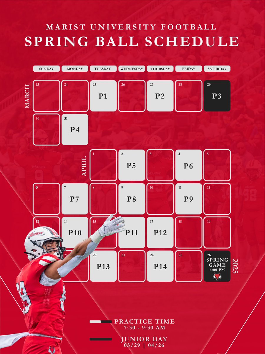 Spring Ball Schedule🗓️

🚨2026’s🚨 Use the link below to sign up for a Junior Day! Great opportunity to see campus and our team in action 🦊

Sign Up Here: forms.gle/URZ2wr4pnhNURS…