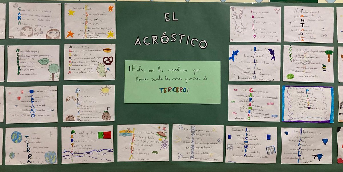 Els nens i les nenes de 3r us volem ensenyar els acròstics que hem creat. No ha estat fàcil, però hem treballat de valent. Estem molt orgullosos/es del resultat! ✏️