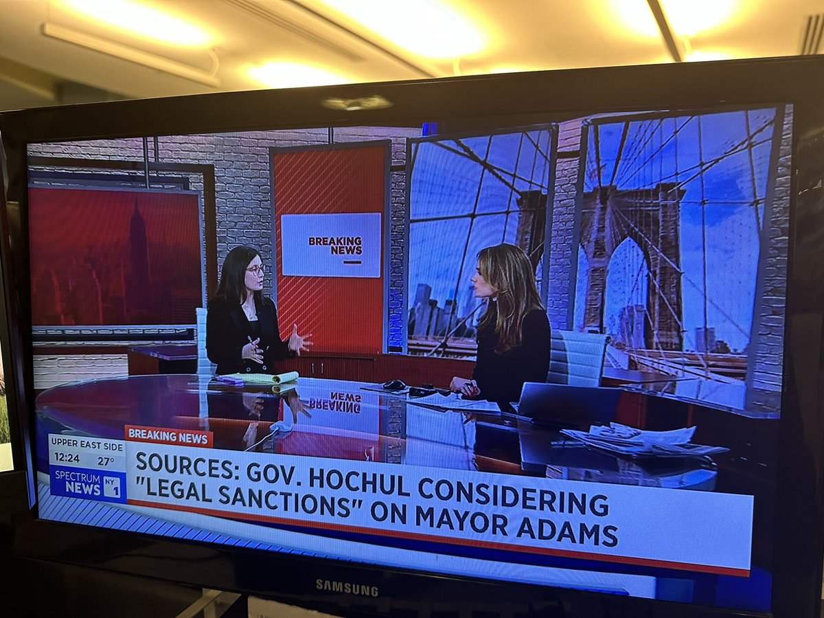 msabedi's tweet image. New via @bern_hogan: Hochul is considering sanctions on Mayor Adams that is expected to include legal limits on his power, according to sources.