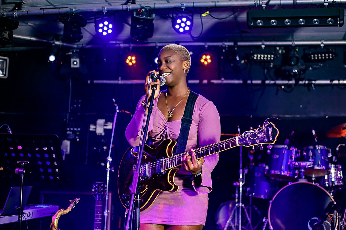OyinkanChekwas's tweet photo. Just a music girl doing what she loves best. 💞💞

I had the most unexpected yet magical moment at the jazz concert organised by @tobaojo on Valentine’s Day. I didn’t plan to perform, but somehow, the night had other plans for me.

It all started with a simple game question: “What do you love to do best?” My answer? “Singing & playing the guitar.” Next thing I knew, the crowd was cheering me on, and before I could second-guess it, I was on stage doing exactly that.

Some moments are just meant to be. ✨

Click this link: https://t.co/hXpgyecz3d to listen to my EP! 🎶💫