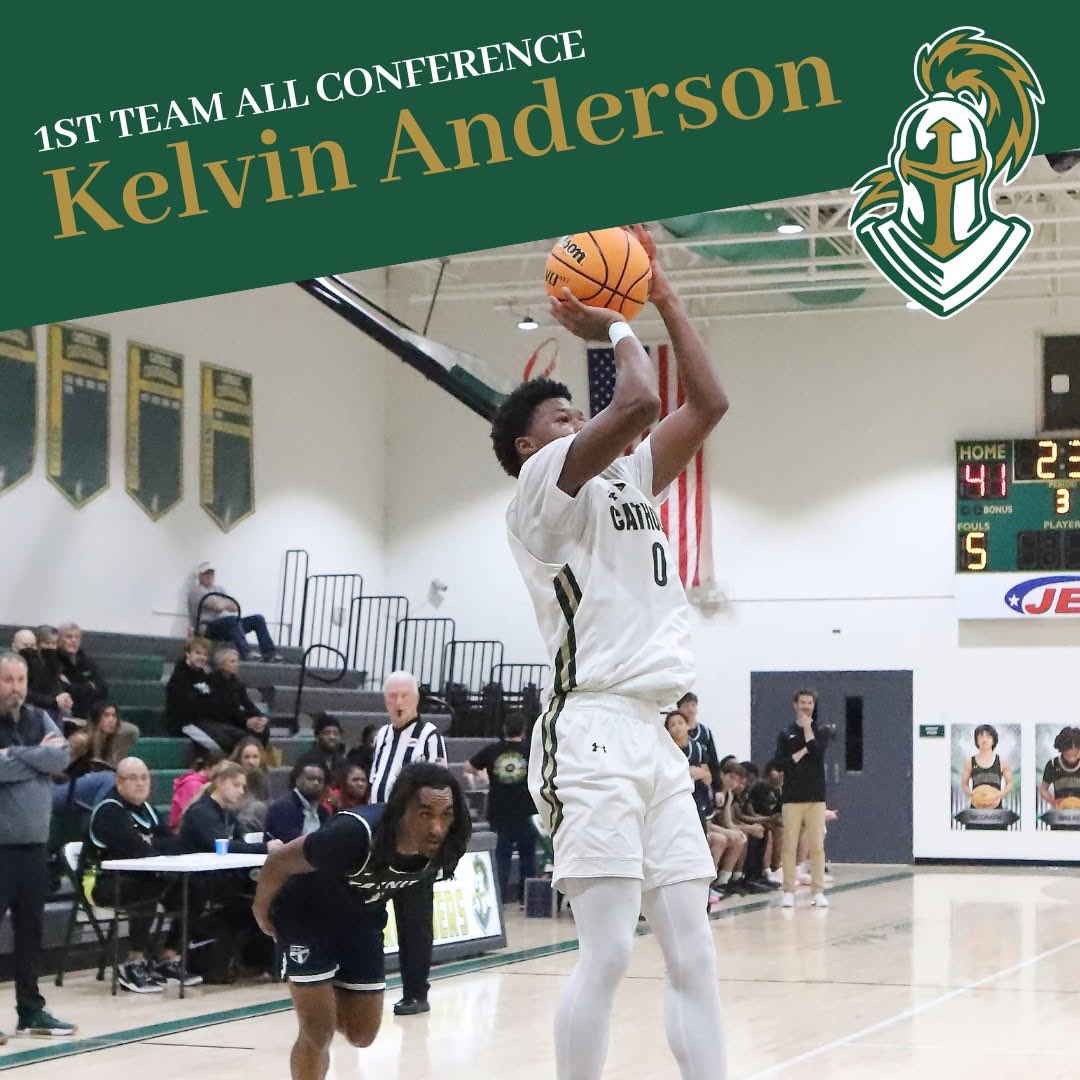Congratulations to Crusader, Kelvin “Pop” Anderson '28 for being named 1st team ALL TCIS! 🔰