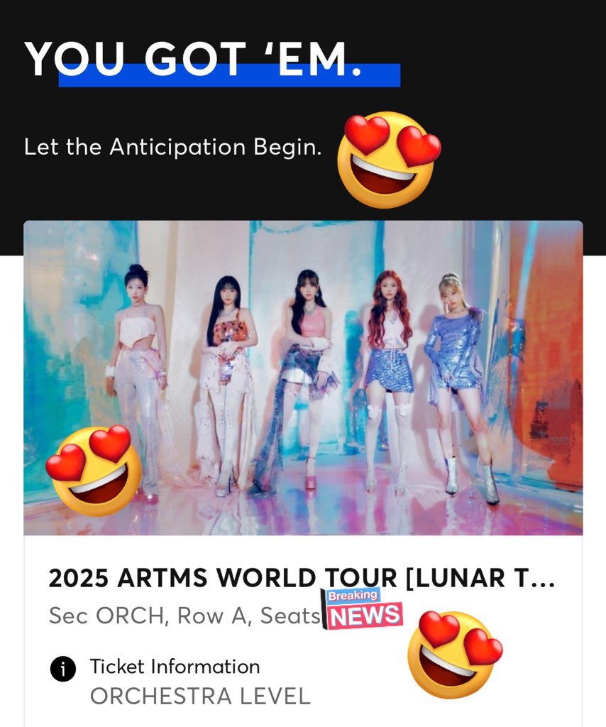 artms front row … haseul wait for me…