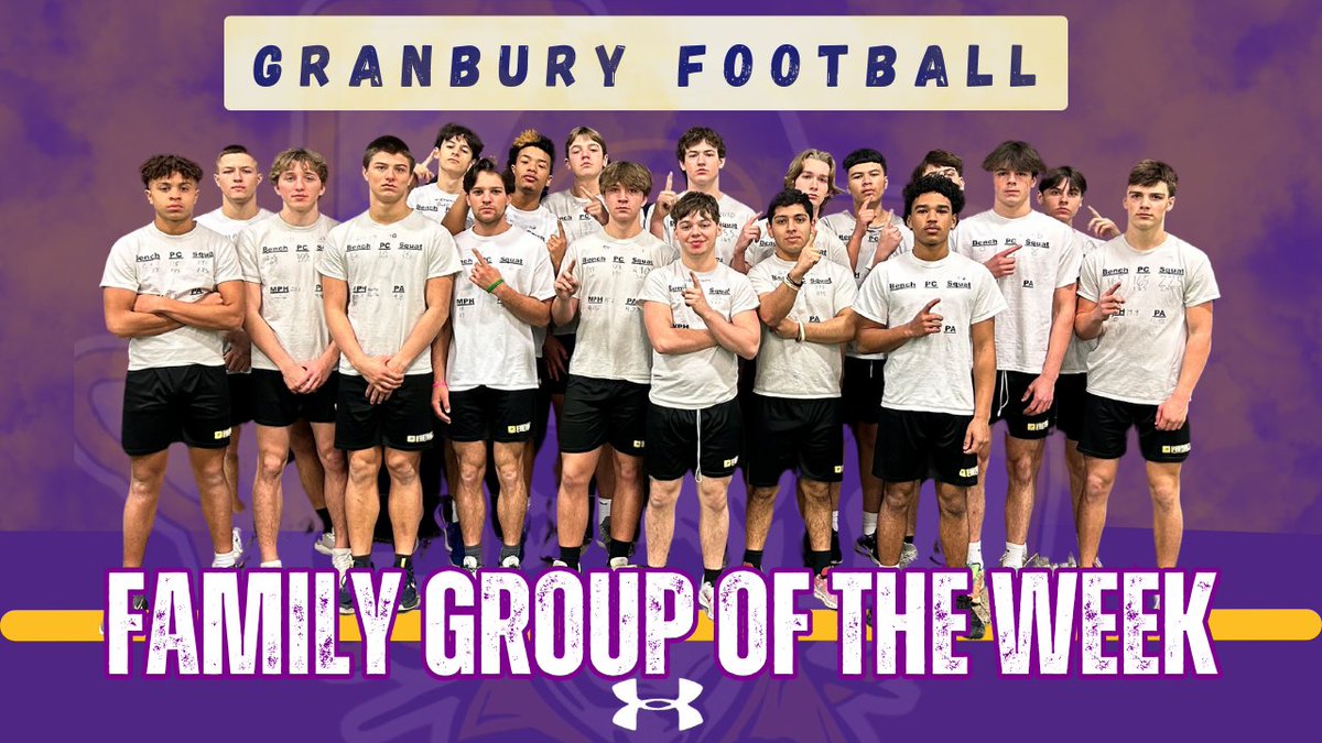 GranburyFB's tweet photo. It's not about if you get knocked down, but rather how do you RESPOND? Congrats to Coach Richards and Coach Belleau's Team on being back on top!
🟣🟡🏴☠️🍩
#StayPurple
#EM4C https://t.co/g4P9JJEmq7