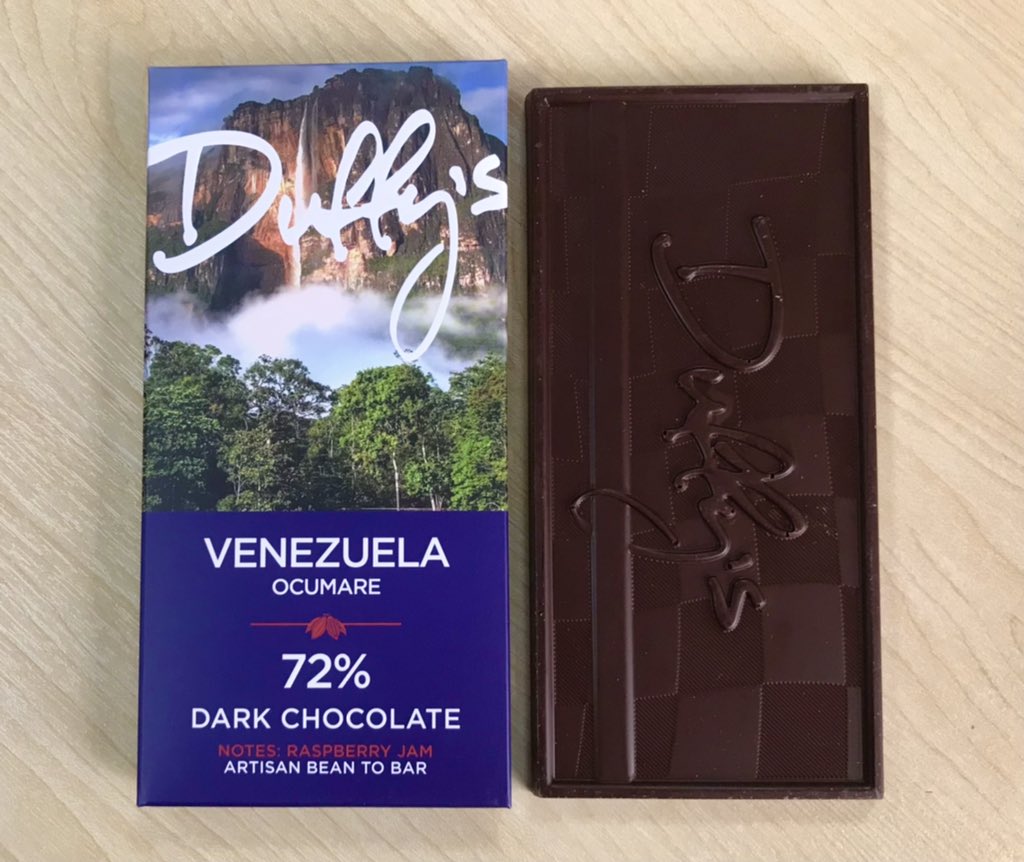 Andrew Baker (@ccandrewbaker) on Twitter photo Two fabulous treatments of the same lovely Venezuelan bean, a dark milk and a plain dark, both by the gifted <a href="/duffyredstar/">Duffy Sheardown</a> - get hold of both and compare! Two fabulous treatments of the same lovely Venezuelan bean, a dark milk and a plain dark, both by the gifted <a href="/duffyredstar/">Duffy Sheardown</a> - get hold of both and compare!