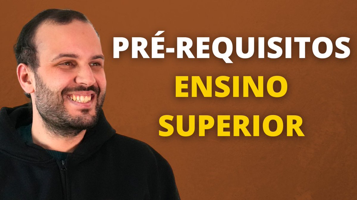 TUDO SOBRE SOBRE PRÉ-REQUISITOS NO ACESSO AO ENSINO SUPERIOR
youtu.be/MsVlwnw44PQ