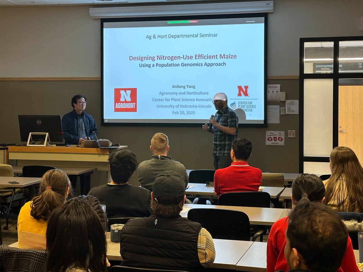 James Schnable (@szintri) on Twitter photo Had the honor of introducing my colleague, collaborator, and friend, Prof. Jinliang Yang, at the seminar marking his appointment as the Charles O. Gardner Endowed Professor. We are extremely fortunate to have Jinliang on the faculty here at <a href="/unlagrohort/">Nebraska Agronomy and Horticulture</a> & <a href="/UNL_PSI/">UNL PSI</a>. Had the honor of introducing my colleague, collaborator, and friend, Prof. Jinliang Yang, at the seminar marking his appointment as the Charles O. Gardner Endowed Professor. We are extremely fortunate to have Jinliang on the faculty here at <a href="/unlagrohort/">Nebraska Agronomy and Horticulture</a> & <a href="/UNL_PSI/">UNL PSI</a>.