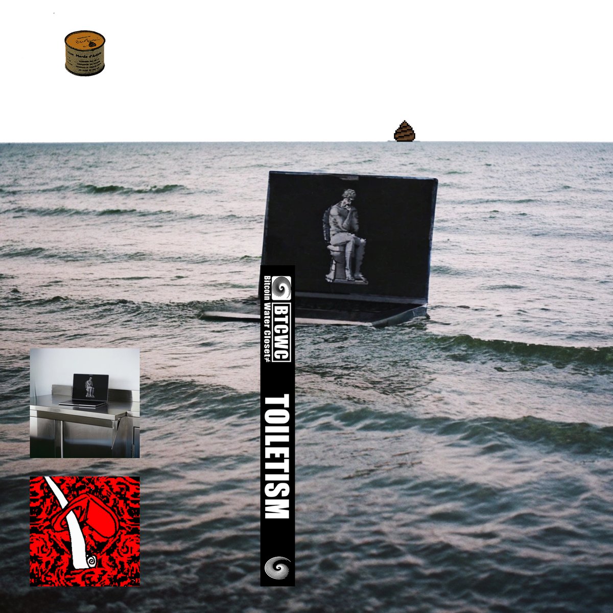 Merda d'Artista
-
In 1961, Italian artist Piero Manzoni sealed his own excrement in 90 metal cans. He sold these cans at the price of gold at the time as a critique of the art market, questioning the true nature of artistic value. 
In 2016, one of these cans was sold at an