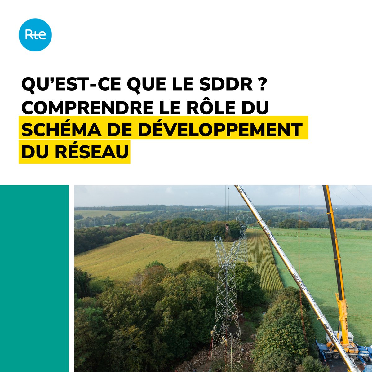 rte_france's tweet photo. Comment adapter le réseau électrique aux besoins de la France de demain ? ⚡
C'est tout l'enjeu du Schéma de Développement du Réseau (SDDR), une feuille de route établie sur 15 ans par RTE, en concertation avec l'ensemble des acteurs de l’énergie et du territoire.
