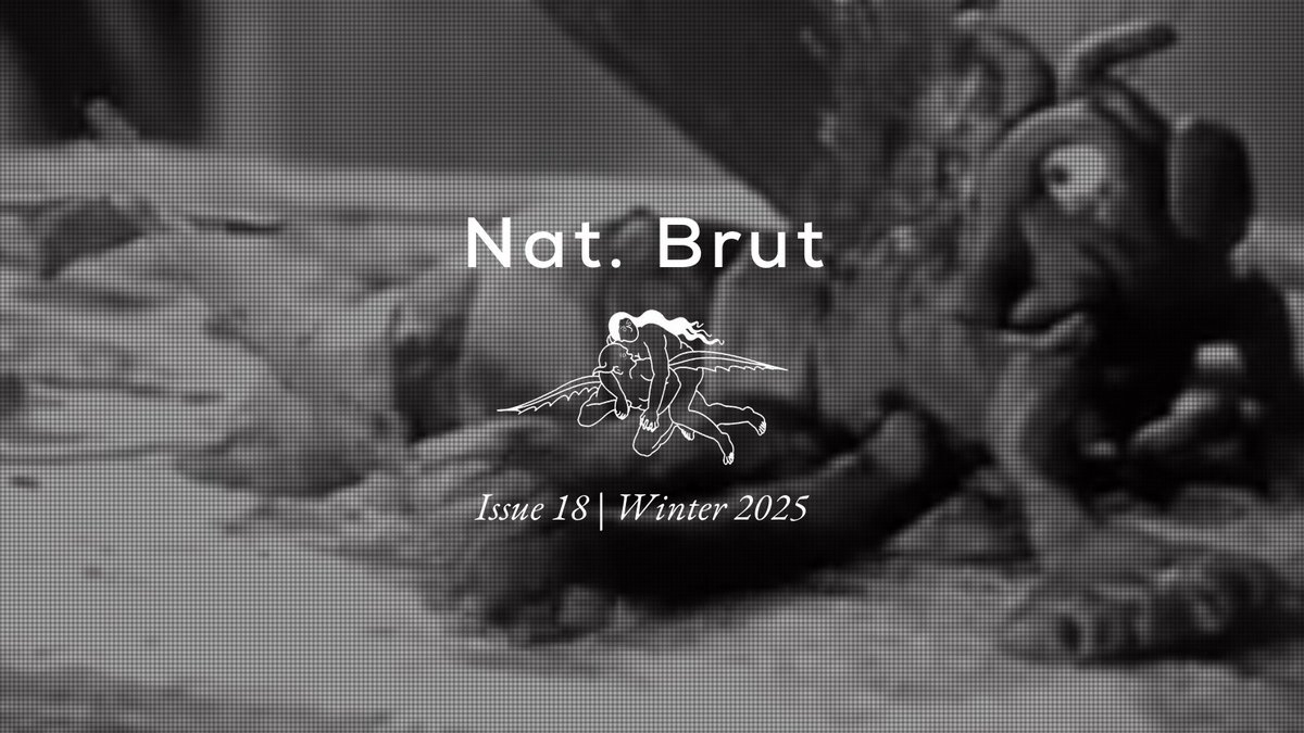 ISSUE 18 of NAT.BRUT is out! 

featuring an Etel Adnan-inspired folio from guest editor Cleo Abramian alongside our usual fiction, poetry, nonfiction, and comics sections. 

read the full magazine at  natbrut.com