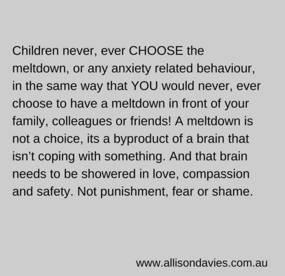 Presenting to Northern Michigan parents this evening! When we tell a two, three or four year old ( in the heat of a meltdown) to use their words... we are asking for the impossible! They do not have the skillset at that time and in that moment to logically talk and reason!