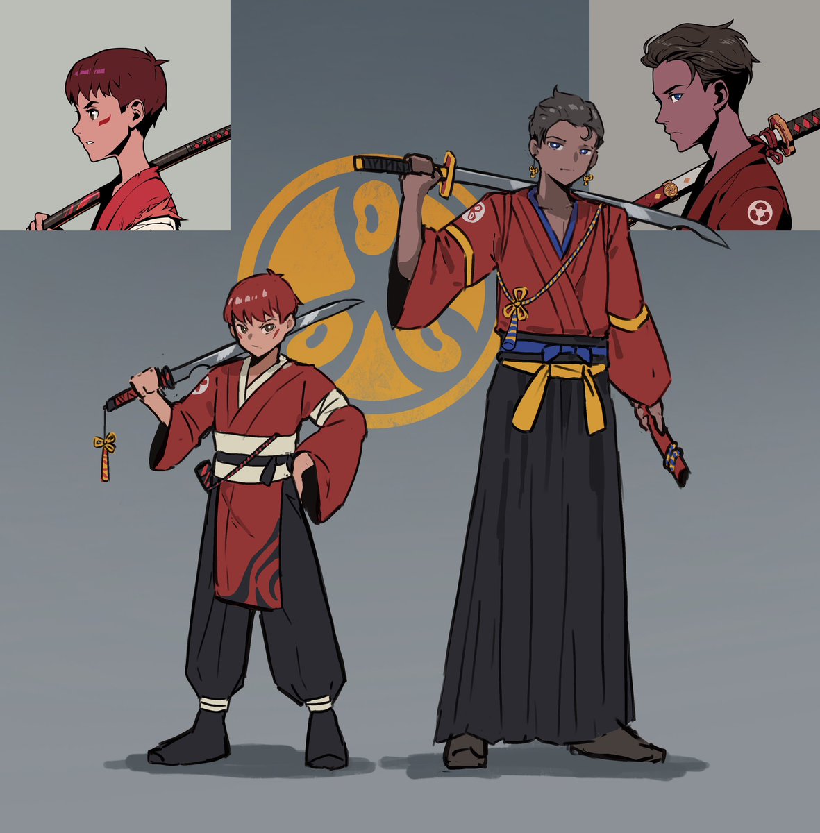 Another piece of Azuki reimagined for <a href="/maggli0/">magglio</a> 

Sensei and his apprentice 🔥