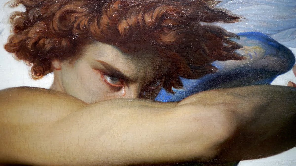 GodsWhisper777's tweet photo. Alexandre Cabanel, Fallen Angel. https://t.co/lfthn4j7B5