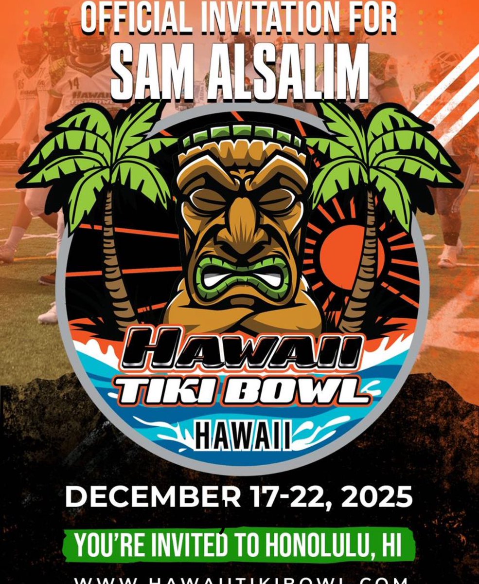 Very thankful to receive an invite to the tiki bowl🙏