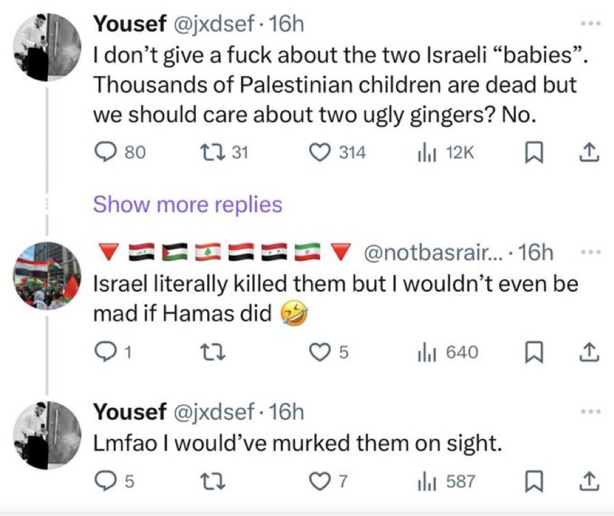 ShirionOrg's tweet image. 🚨 EXPOSED: Palestinian "Latino" Yousef Salaymeh - The Extremist Who Celebrated the Murder of the Bibas Children

📢 SPREAD THIS: MAKE HIM FAMOUS!

⚠️ TODAY IS ABOUT THE BIBAS FAMILY.  
(Get vengeance by taking action below👇 )

The world is outraged. The Bibas family—Kfir Bibas,…