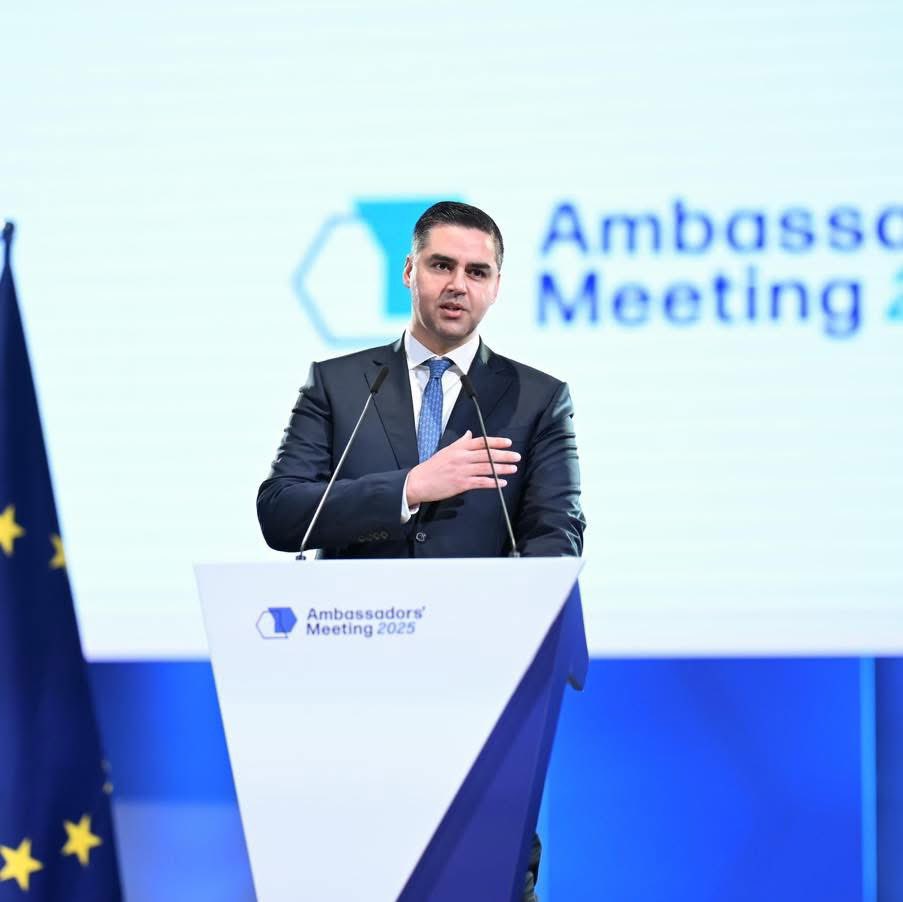 AmbJesCutajar's tweet photo. Participating in the annual Ambassador’s Meeting 2025. “Effective diplomacy in a State of flux” @DeputyPMIanBorg 

📷 Ray Attard https://t.co/iBYkNMYM2u