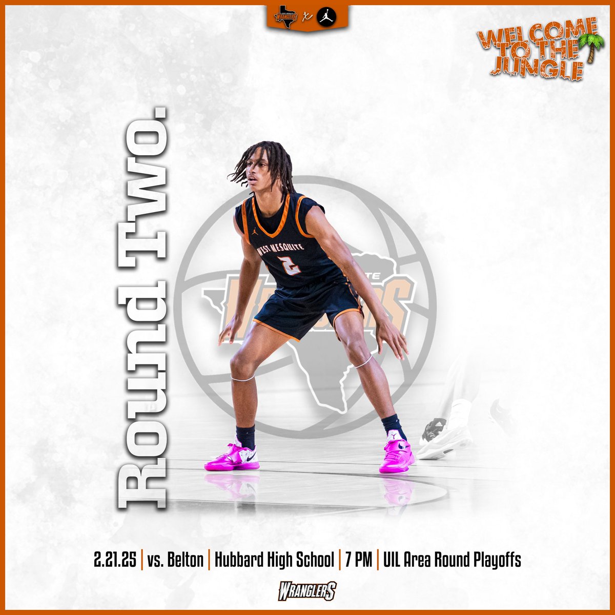 🏀 UIL Area Playoffs - Round 2 🏀

📅: 2.21.25

🆚: Belton HS

📍: at Hubbard HS
(1804 NW 4th St., Hubbard, TX 76648)

⌚️: 7 PM

🎟️: CASH ONLY AT THE DOOR

#JungleWestHoops🌴