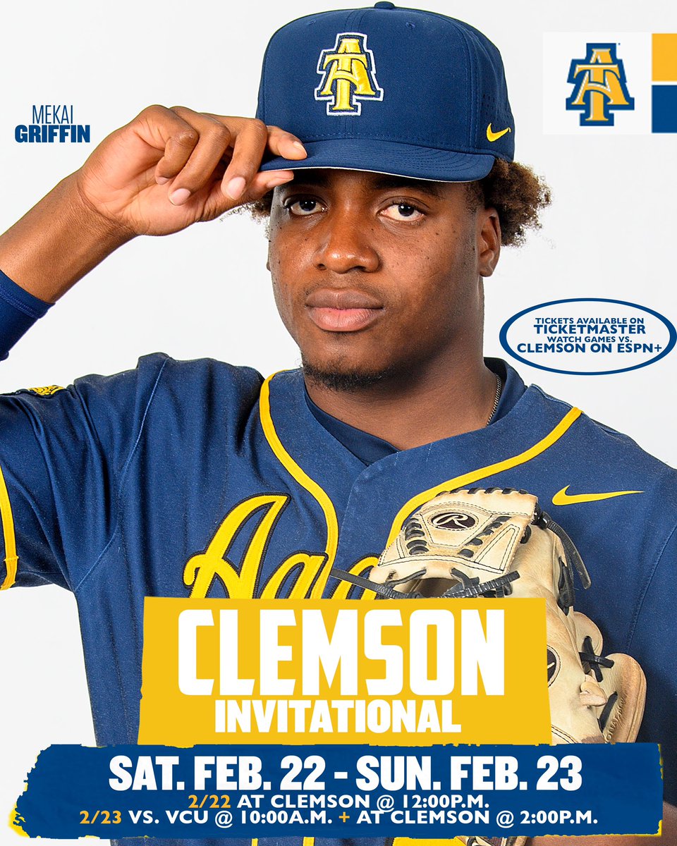 Big weekend of baseball ahead!  <a href="/ncatsuaggies/">North Carolina A&T</a> we’ll see you there!!  

#AggiePride | #AggieBall