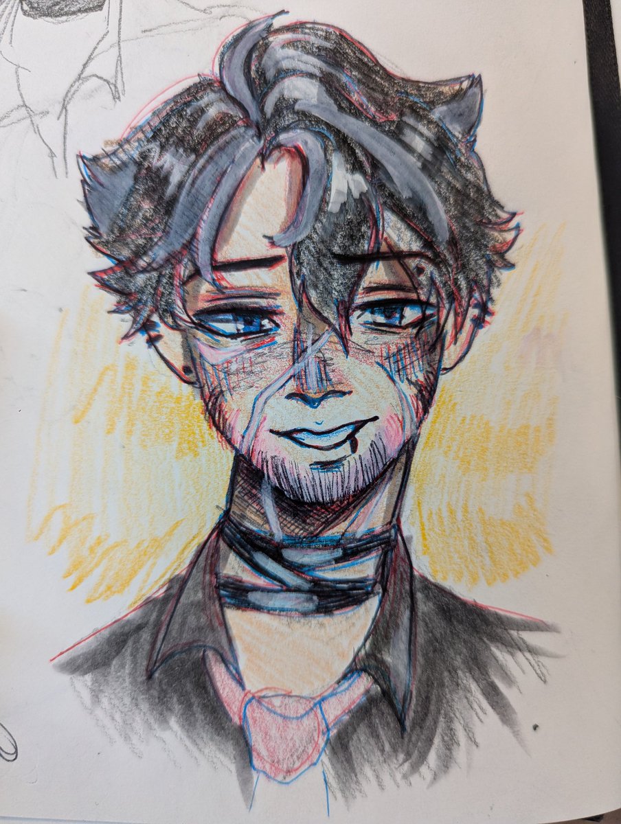 A_idiot56's tweet photo. School drawings always slap way more than necessary https://t.co/tK94xdSOQq