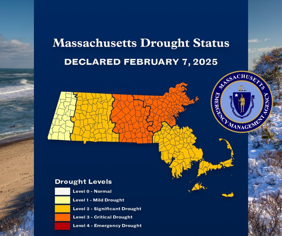 Cape Cod is still experiencing 'significant drought'! This is why it’s imperative that we practice indoor water conservation to fully recover from and reduce drought impacts as we head into spring. Learn more at: loom.ly/HUp_04w #capecodgov #weatherready #drought