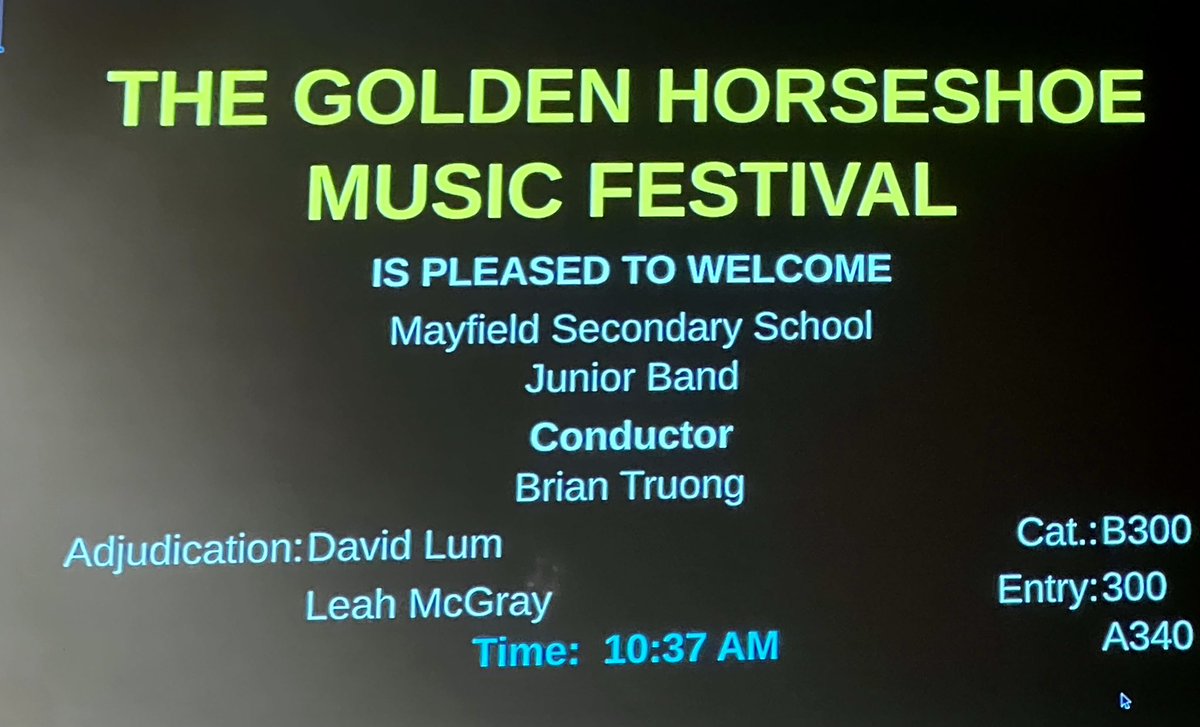 Mayfield Music Dept! tweet media