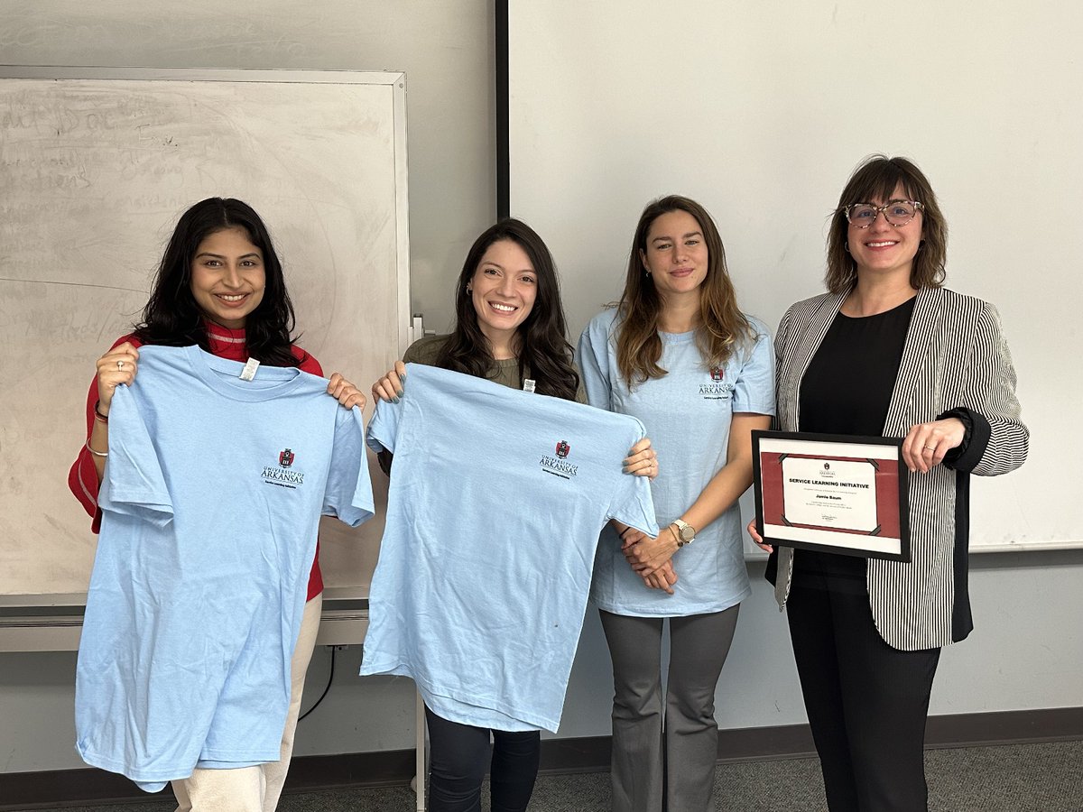 University of Arkansas Service Learning Initiative tweet media