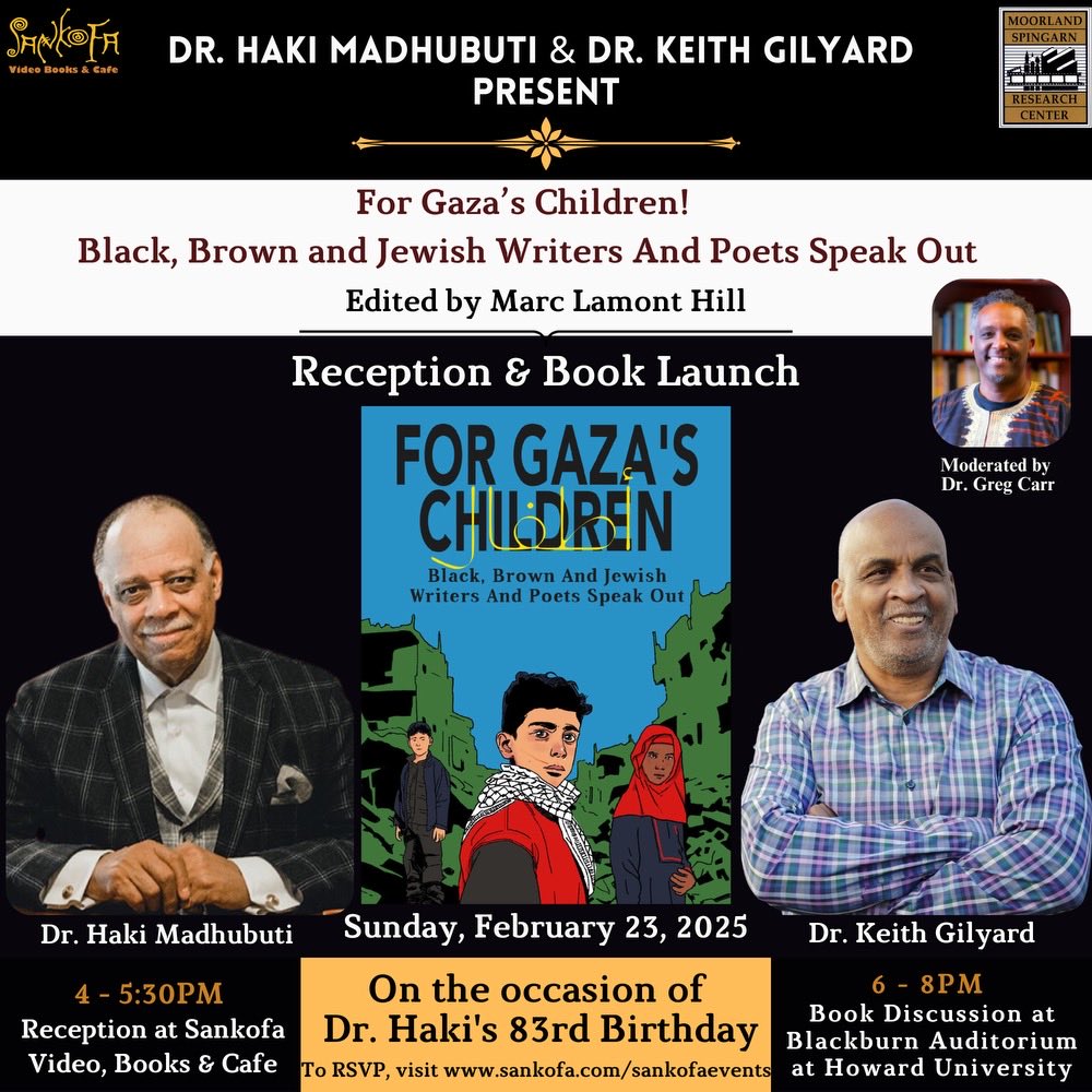 AfricanaCarr's tweet image. WEB Du Bois’s 157th birthday is Sunday. Haile Gerima will turn 83. Join the ⁦@SankofaDC⁩ fam to celebrate with ⁦@thirdworldpress⁩ ‘s Haki Madhubuti,  Keith Gilyard and the world! sankofa.com