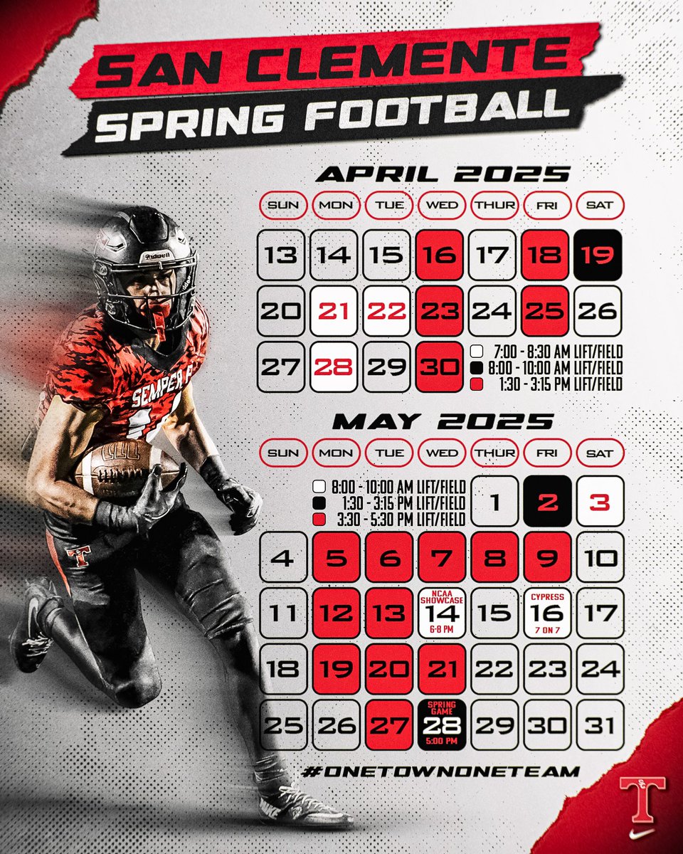 🚨College Coaches🚨  

As you plan your spring trip to Southern California, be sure to save the date for our 12th Annual NCAA Showcase as we host 3 programs and Tri Tip Dinner for all coaches after!  College Coaches know that SC is a must stop for student athletes! 
📍📈🔥🏆🔱🏈