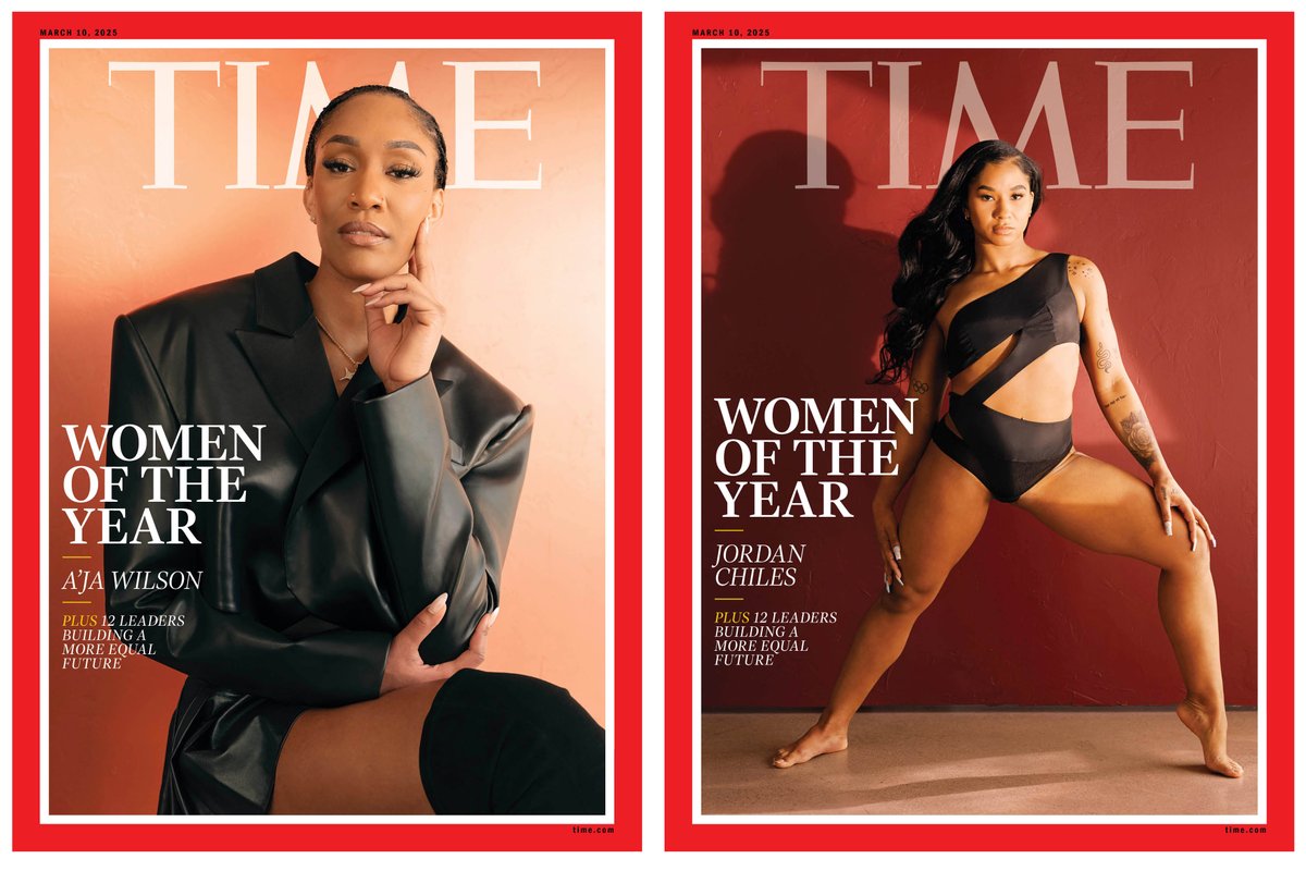 WNBA MVP A'ja Wilson and gymnast Jordan Chiles became fast friends in the lead-up to the 2024 Olympics. 

For TIME's annual Women of the Year issue, the athletes reunite for a conversation about a game-changing year in women's sports ti.me/4b7MS5c