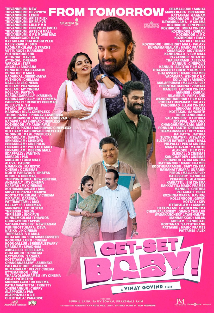 Vipin Kumar V (@vvipink) on Twitter photo The screens are set, the excitement is real! Get Set Baby is coming to theatres near you on Feb 21! Find your city on the list and book your seats now!
Book Tickets - Bit.ly/GetSetBaby
<a href="/Iamunnimukundan/">Unni Mukundan</a> The screens are set, the excitement is real! Get Set Baby is coming to theatres near you on Feb 21! Find your city on the list and book your seats now!
Book Tickets - Bit.ly/GetSetBaby
<a href="/Iamunnimukundan/">Unni Mukundan</a>