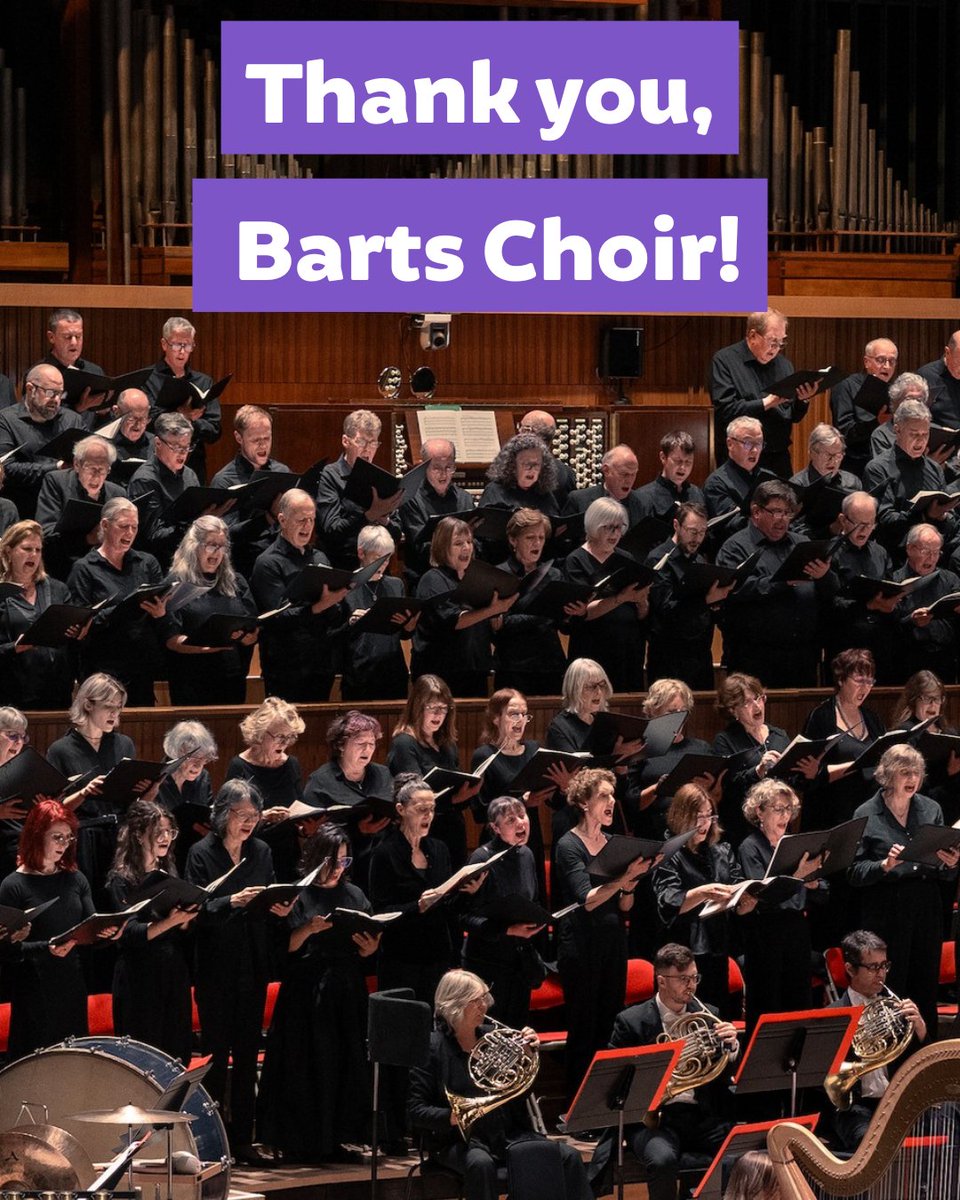 Barts Charity (@barts_charity) on Twitter photo A huge thank you to all the members of <a href="/BartsChoir/">Barts Choir</a> who have now helped to raise over £10,000 as part of our charity partnership. Over the last 2 years they have:
👟 Hiked for Health in September 2024
🎻 Hosted and performed at the world famous Royal Albert Hall as part of the A huge thank you to all the members of <a href="/BartsChoir/">Barts Choir</a> who have now helped to raise over £10,000 as part of our charity partnership. Over the last 2 years they have:
👟 Hiked for Health in September 2024
🎻 Hosted and performed at the world famous Royal Albert Hall as part of the