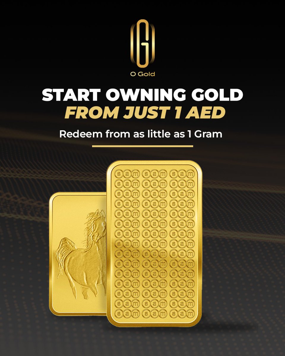 OgoldApp's tweet image. Own gold from just 1 AED! 💛

Start securing your future with OGold today. Affordable, easy, and reliable. Your gold journey begins now!

#OGold #OwnGold #GoldOwnership #SecuredAndInsured #UAE #Dubai #Sharjah #AbuDhabi

Save real gold with OGold.