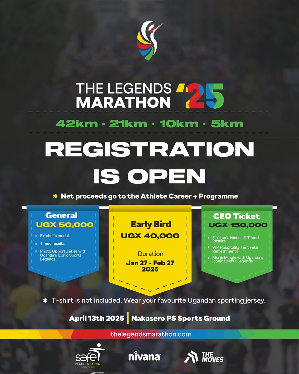 LegendzMarathon's tweet photo. Early bird tickets are still available at https://t.co/hYLucXDC7v…

#RunForYourLegend #TheLegendsMarathon2025 #LegendsMarathon2025
#AthleteCareer 

#LegendsMarathon #RunWithLegends https://t.co/wNng6S7dLB