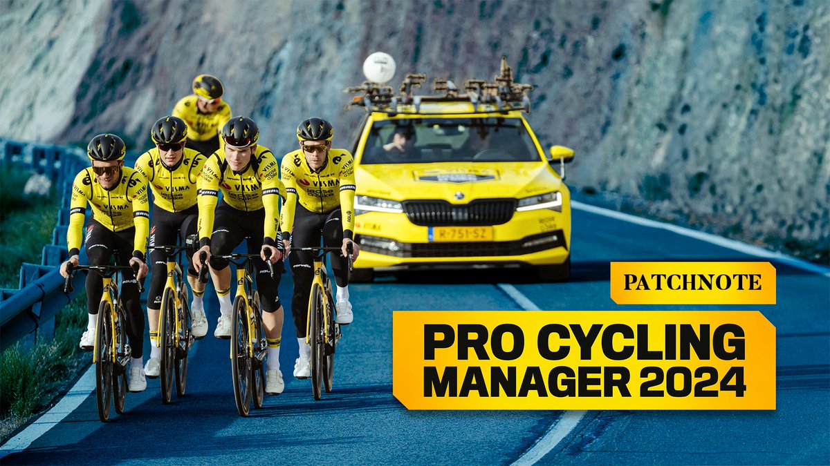 PCyclingManager's tweet image. 🔧 PATCH DAY!

The two patches that were previously in Open Beta are now available to everyone.
Thanks everyone for the feedbacks 🙏 #PCM2024

🗞️ Read the patch details here: store.steampowered.com/news/app/24943…