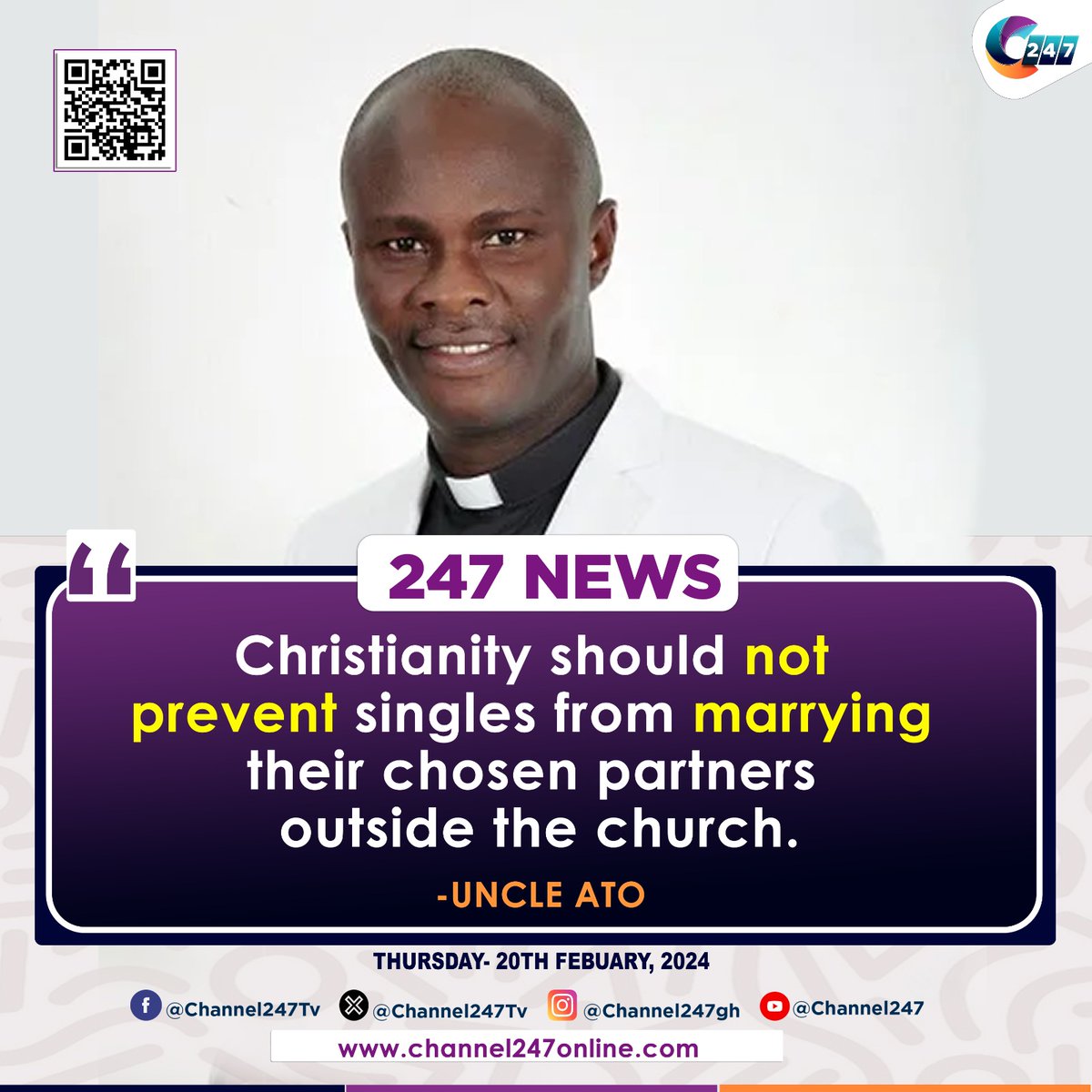 kobbyjaydblogga's tweet image. Christianity should not stop singles from marrying their chosen partners outside the church – Uncle Ato 💍✝️ #LoveAndFaith #Marriage #uncleato #marriage #love #akuffoaddo #mahamaayariga