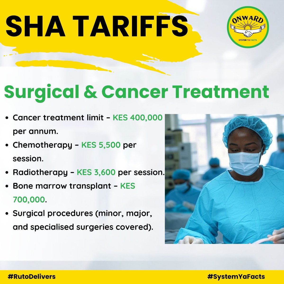 WilliamsMkenya's tweet photo. This is the government that offers transformation you can feel with #SHATariffs ✔️
SHA tariffs offer comprehensive healthcare coverage under the Social Health Insurance Act. Services include primary healthcare, screening, maternity, chronic illness management, and critical care. Affordable dialysis, surgery, cancer treatments, assistive devices, and more to ensure holistic care. While exclusions like cosmetic procedures and IVF apply, essential services like inpatient care, mental health, and emergency support are prioritized. This framework enhances access to vital health services for all. 🏥💉👩⚕️💙