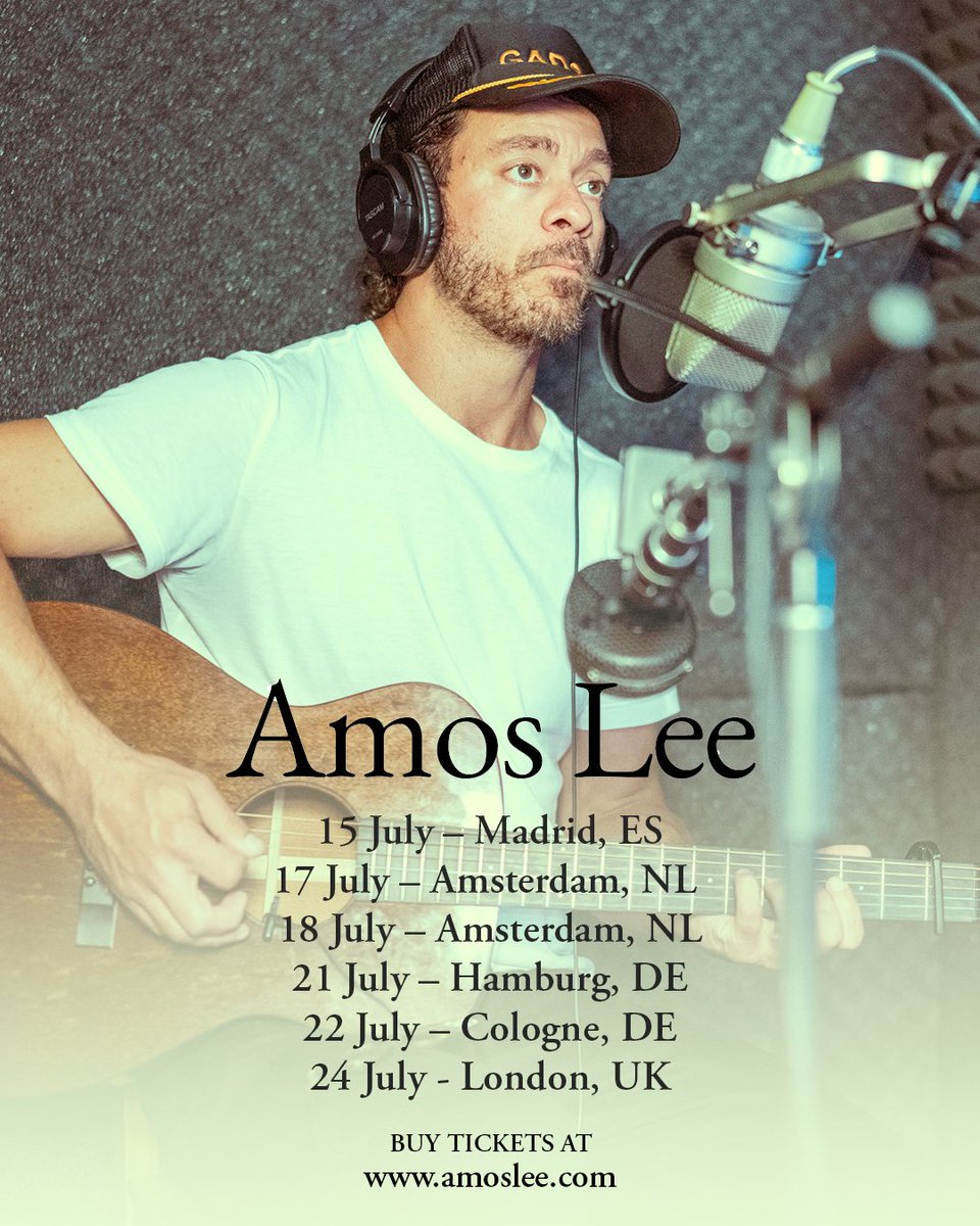New show added! See you this summer, Madrid. Tickets are going quick, get yours now! 

Tickets: amoslee.com