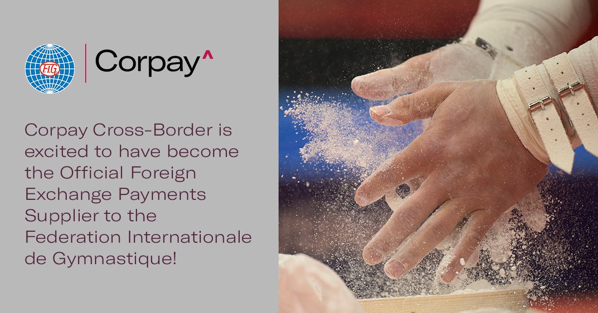 Corpay Cross-Border Named the Official FX Payments Supplier of the Corpay Cross-Border Named the Official FX Payments Supplier of the FIG

Read the Press Release here: hubs.ly/Q037w3f_0
