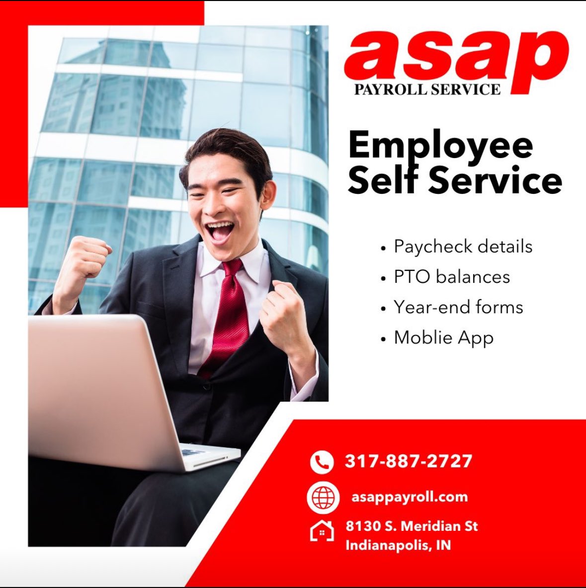 ASAPPayroll's tweet image. Give your employees the power to access what they need—anytime, anywhere! Our employee self-service tools make it easy for your team to stay informed without extra work on your end. Less admin, more efficiency!

Want to streamline your payroll &amp;amp; HR processes? Let’s talk!