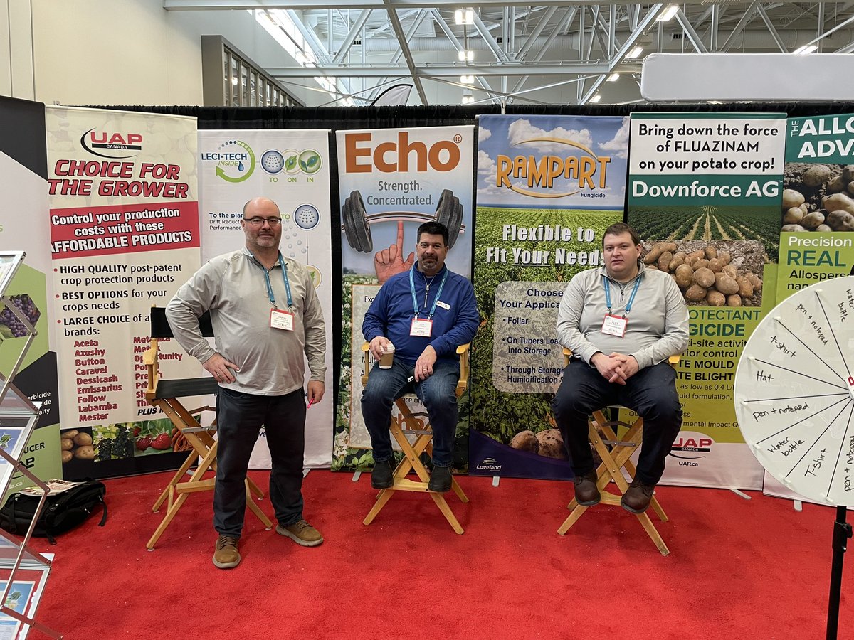 Canada_UAP's tweet photo. It’s the final day of #ofvc2025! It’s been great getting to chat about trusted crop protection products with so many great folks in #CdnAg! And we’ve still got some great prizes to give away - come see us at booth 701 and spin to win! https://t.co/h4vdnSPDNg