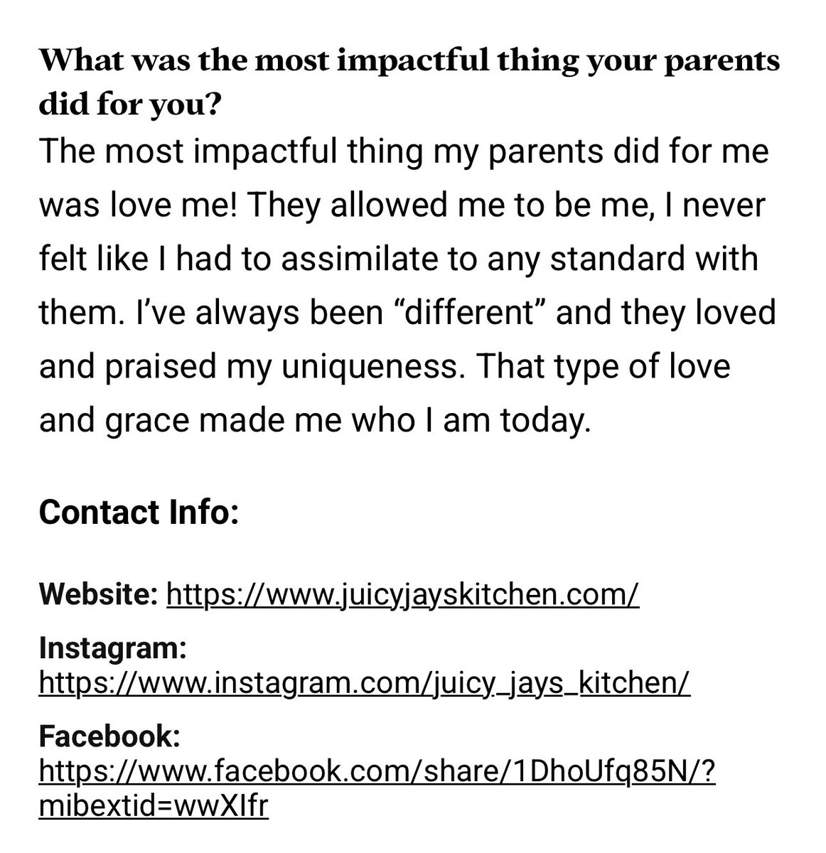JayLamuzindah's tweet photo. GUYSSSSSSSSS 🥹🥹🥹🥹 I did my first MAGAZINE INTERVIEW with Bold Journey and it’s officially activeeeee 😍😍😍 Everything makes me want to cry these days! I just feel soooo blessed ✨🩵
Juicy Jay’s Kitchen

https://t.co/b5mqNg6plk https://t.co/XhRKnycGlp