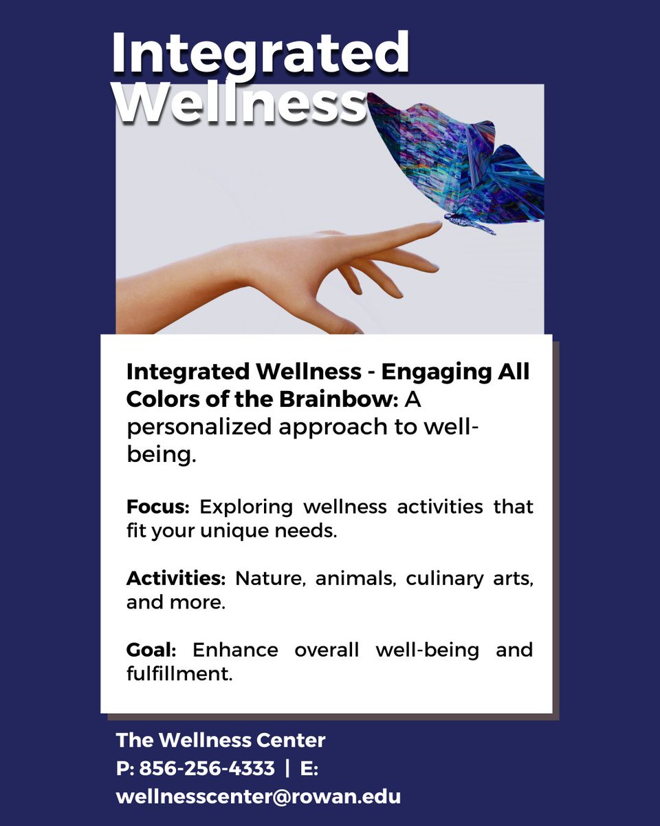 Interested?

Monday, March 3rd  2-3:30pm 2:00pm-3:30pm 302 Victoria Street Facilitated by Anna Stadtmueller, Psy.D.

Sign up on Proflink in bio or email stadtmueller@rowan.edu to join!