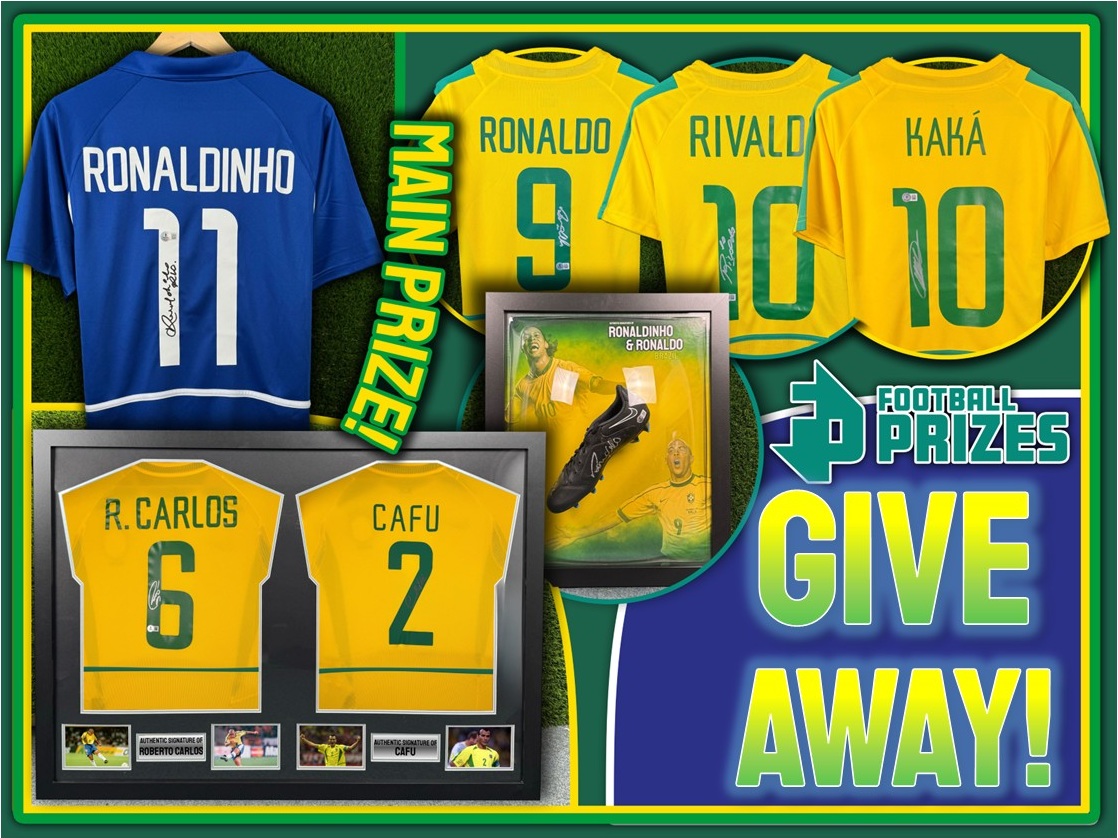 football_prizes's tweet photo. 🚨 GIVEAWAY 🚨

Win a ticket for you and your friend into our Brazil Competition!

With the chance to win a Ronaldinho Signed Brazil Shirt and MORE!

https://t.co/Qtg3g0b5u4

To enter:
1) Follow: @football_prizes
2) Like this post
3) Retweet
4) Tag a friend

#Brazil #JogaBonito https://t.co/fy23NhDBeb