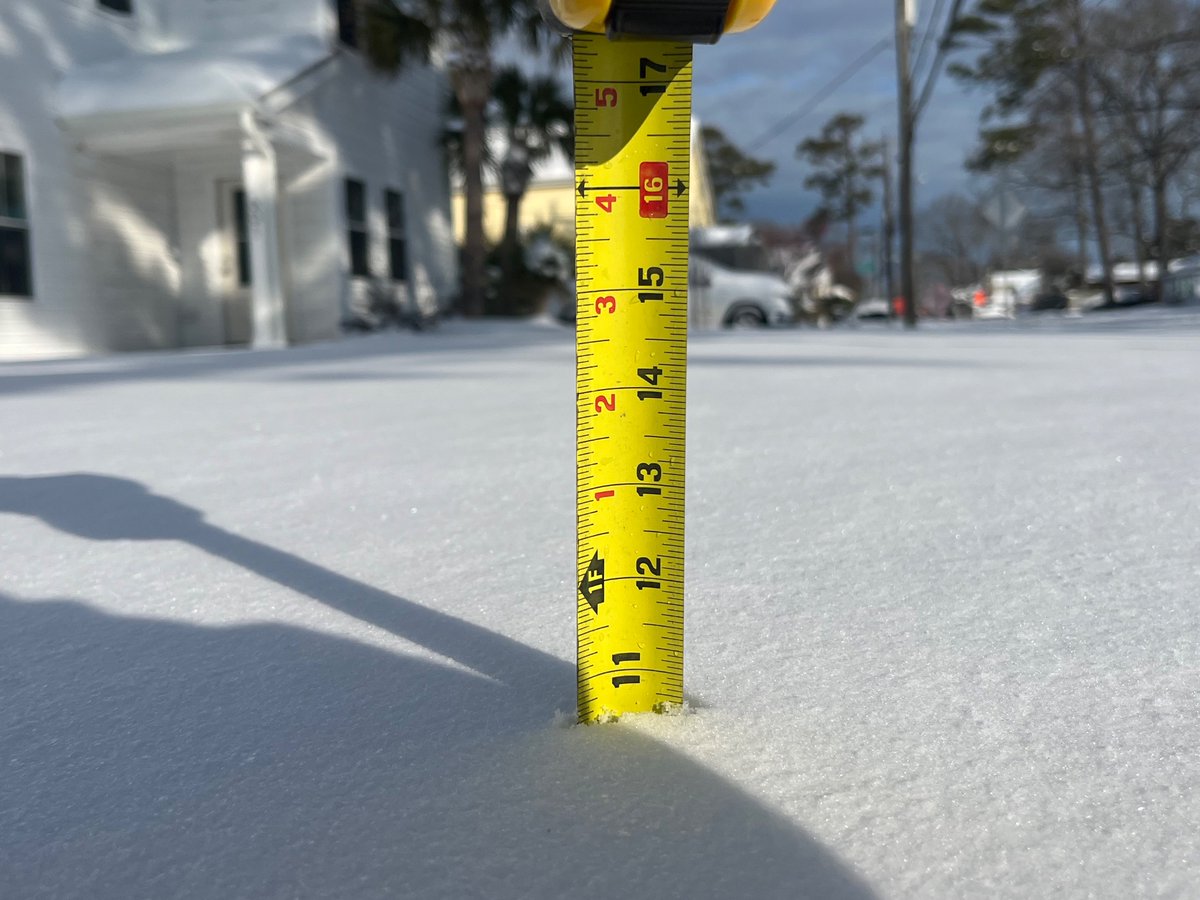 Roughly 10.6” at the Oceanfront for our storm total!