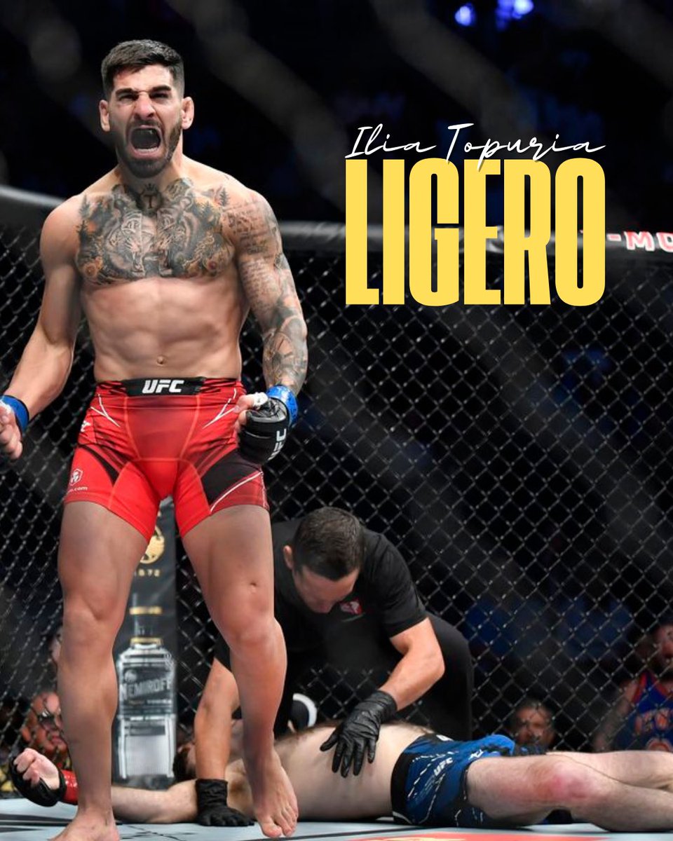 ILIA SUBE DE CATEGORÍA AL PESO LIGERO DE LA #UFC 🤯

🗣️ Así lo ha anunciado Dana White, asegurando que ya había hecho todo lo que podía en esa división. 

⚖️ De este modo, el hispano georgiano continuará sus combates en las 155lbs, dejando el cinturón del peso pluma vacante.