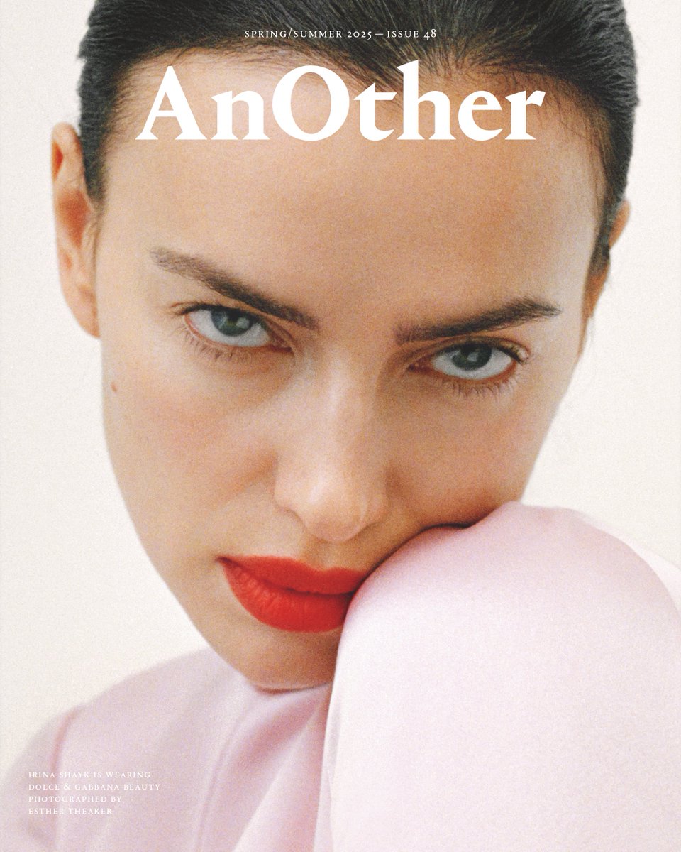 Domenico Dolce and Stefano Gabbana have mined Dolce &amp; Gabbana's history in full, from the 1950s-style pin-ups and cinema divas to Madonna. 

For the cover of AnOther Magazine, Irina Shayk models the house’s eponymous beauty collection, photographed by Esther Theaker.