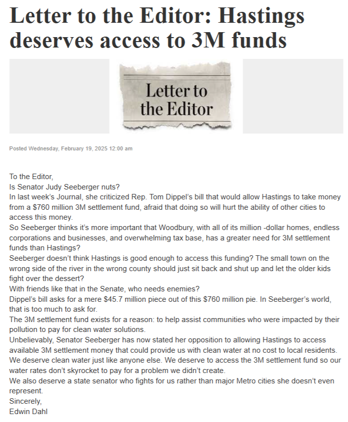 Minnesota Senate District 41 GOP tweet media